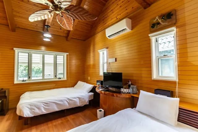 距海灘僅1分鐘！泳池直連/免費停車/複式4棟＋2室一廳1棟/Max21人-4棟複式＋1棟2室1廳 可容納21人(共5棟)-13