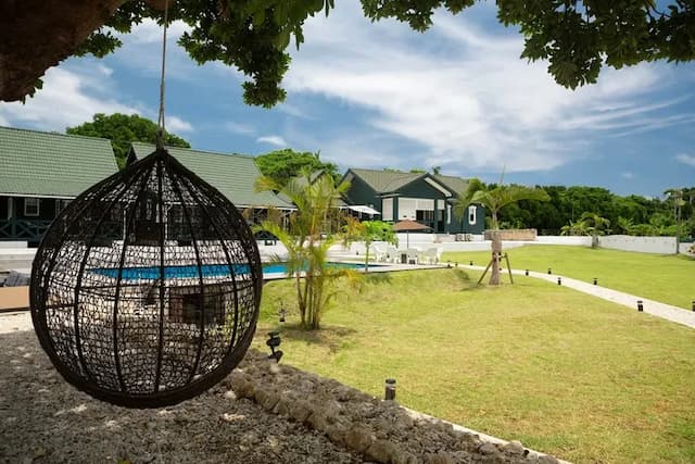 距海灘僅1分鐘！泳池直連/免費停車/複式4棟＋2室一廳1棟/Max21人-4棟複式＋1棟2室1廳 可容納21人(共5棟)-6