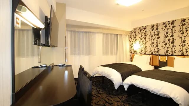 APA飯店 富山站前 | 富山站徒步8分/富山城址公園開車6分-豪華雙床房【不挑房】-1