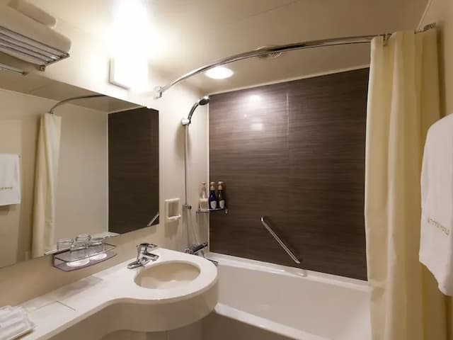 Guest room bathroom