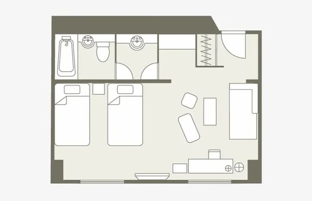 東急富山卓越大飯店｜富山站前徒歩3分/立山黑部開車40分-豪華雙床房【不挑房】-6
