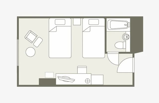 東急富山卓越大飯店｜富山站前徒歩3分/立山黑部開車40分-高級雙床房【不挑房】-6
