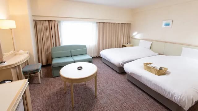 富山地鐵飯店｜富山站直通/富山城址公園開車6分-豪華雙床房【不挑房】-1