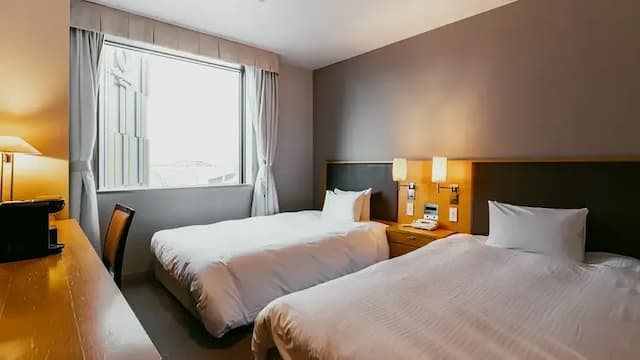 富山奧克斯運河公園飯店｜富山站徒歩2分/富山城址公園徒步7分-恬靜雙床房【不挑房】-1