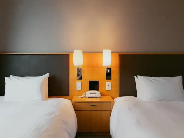 富山奧克斯運河公園飯店｜富山站徒歩2分/富山城址公園徒步7分-恬靜雙床房【不挑房】-3