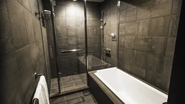 Semi-suite bathroom