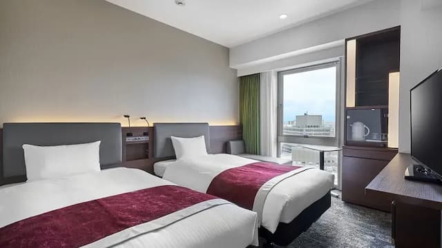 大和ROYNET飯店 富山站前｜富山站徒歩3分/富山城址公園徒步9分-超值雙床房(無書桌)【不挑房】-1