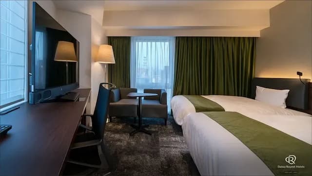 大和ROYNET飯店 富山站前｜富山站徒歩3分/富山城址公園徒步9分-轉角雙床房【不挑房】-2