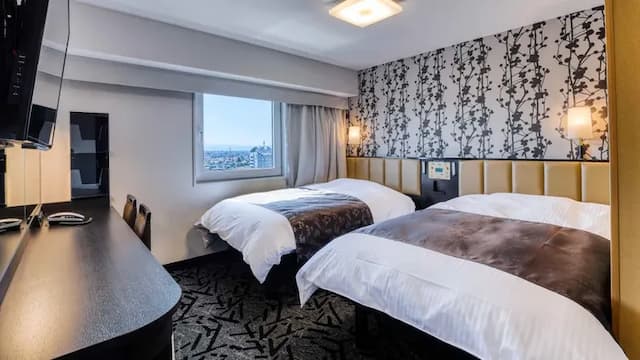 APA Hotel <Takaoka Ekimae> (Non-Smoking)-Standard twin non-smoking room [Twin room] [Non-smoking]-1