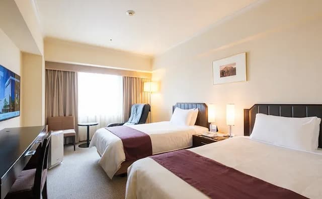 高岡新大谷飯店｜高岡站徒歩5分/高岡古城公園徒歩10分-行政雙床房｜附按摩椅【不挑房】-2