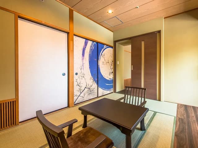 [Japanese modern Jr suite] 40 square meters + private terrace 6 square meters, cypress open-air bath