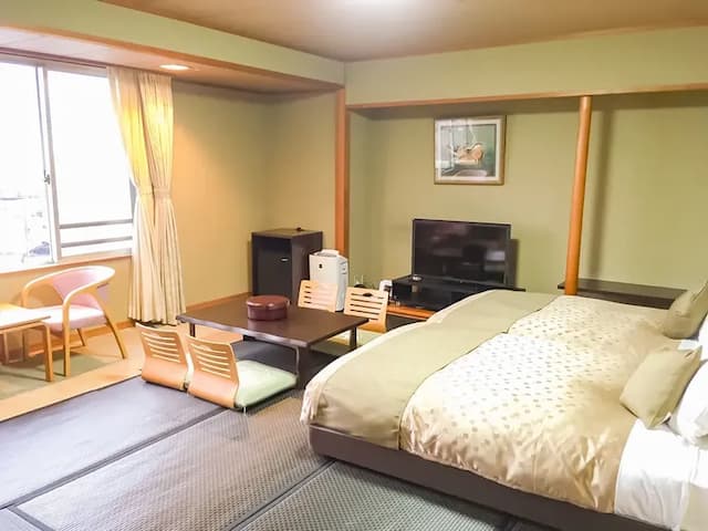 [Japanese beauty twin 10 tatami] 25 square meters + wide veranda