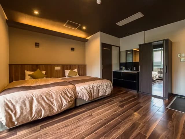 [Western modern superior] 25 square meters + private terrace 6 square meters, Shigaraki ware open-air bath