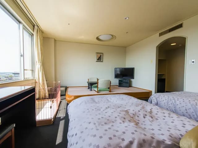 加賀山代LiVEMAX飯店 | 加賀溫泉站開車12分鐘-西式現代雙床房 寵物友善【不挑房】-2