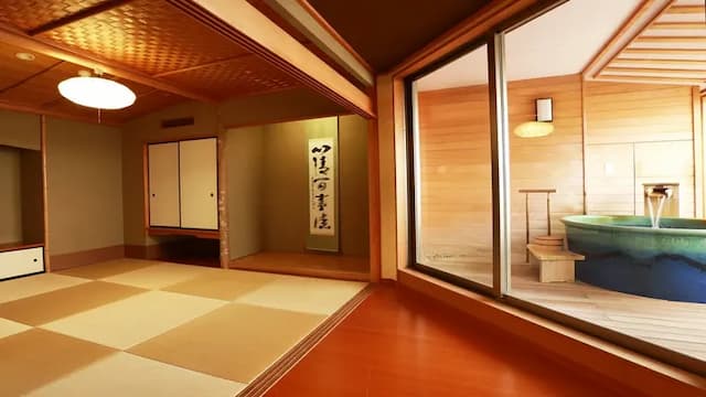 Source open-air bath Japanese-style room Next room (example)