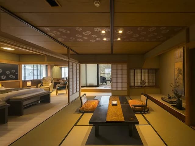 Premium Japanese and Western room with open-air bath [Gunjo <non-smoking>]