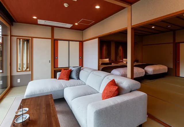 Tachibana Shikitei-Jr. suite with cypress open-air bath (private dining room) [non-smoking] [Deluxe] [Japanese room] [Non-smoking]-3