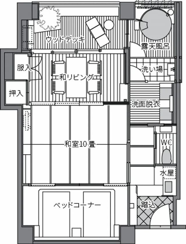 山代溫泉 瑠璃光-星棟A型套房和洋室【不挑房】-8
