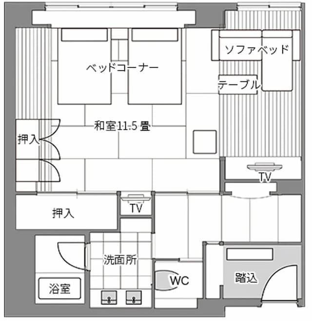 山代溫泉 瑠璃光-月棟A型標準和洋室【不挑房】-8