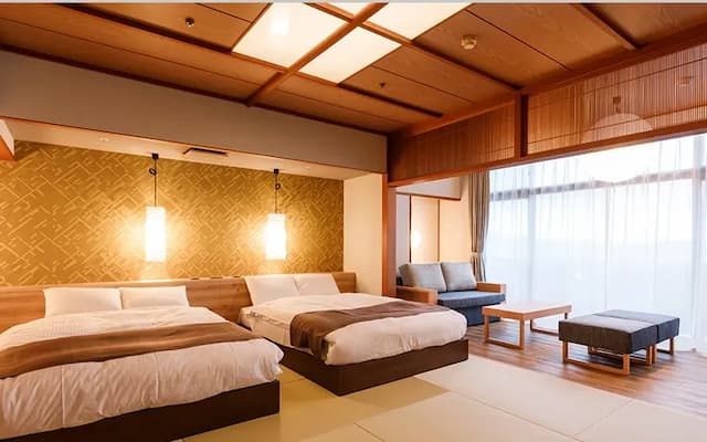 山代溫泉 瑠璃光-月棟A型標準隔間和洋室【不挑房】-2
