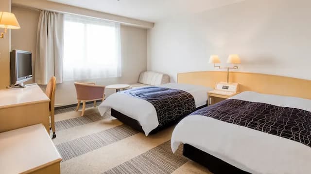 APA飯店 高松機場 | 高松機場3分鐘車程-雙床房【不挑房】-1