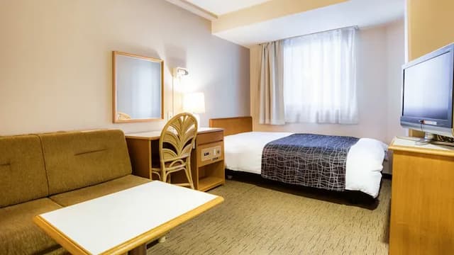 APA飯店 丸龜站前大通 |  丸龜站步行 7 分鐘-小雙人房【不挑房】-1