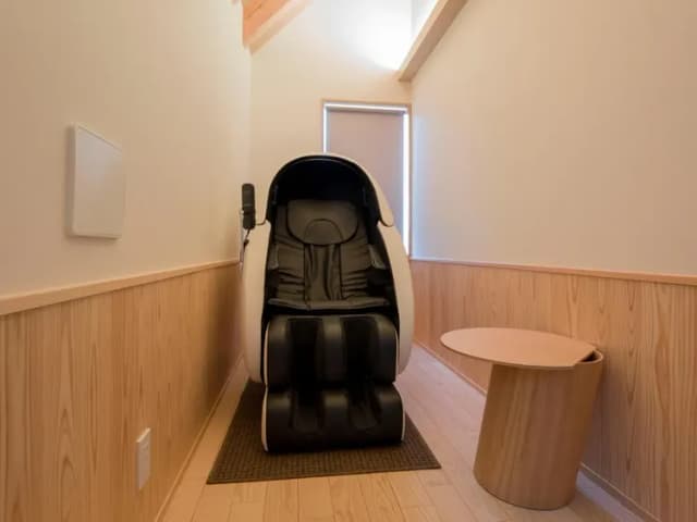 【リラクゼーション】客室専用のマッサージチェアで至極の癒しタイムを。