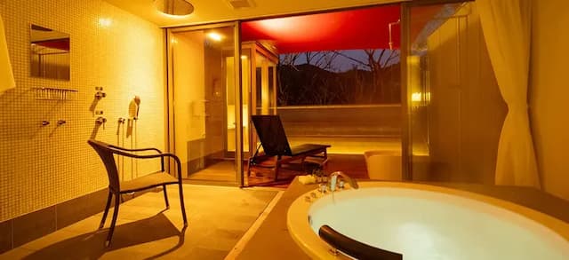 リゾートホテル　モアナコースト-離れヴィラメゾネット[ツイン]【半露天風呂・プライベートサウナ・水風呂付き】-2