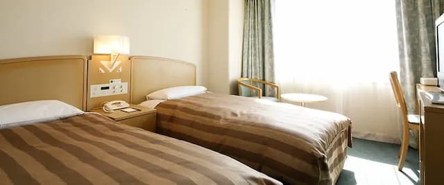 德島格蘭維羅飯店｜阿波富田站徒歩9分/德島城跡開車6分-城側雙床房【不挑房】-2