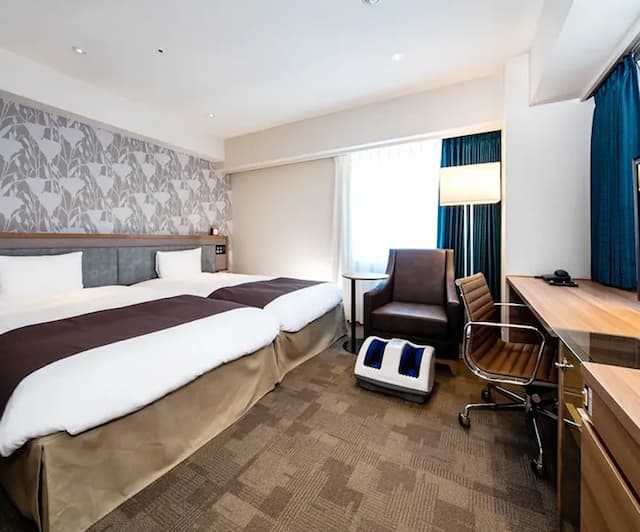 大和ROYNET飯店 德島站前｜德島站徒步1分/阿波舞會館徒步10分-角落雙床房【不挑房】-2