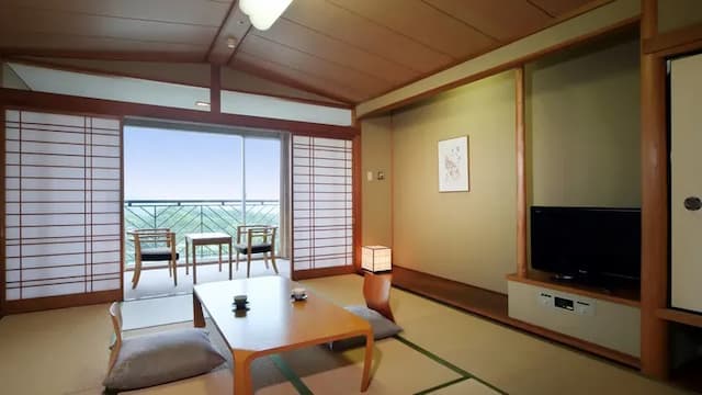 Olivean小豆島 夕陽之丘飯店 | 方便至妖怪美術館1號館-夕陽側 和室【不挑房】-1