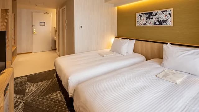 珍珠花園酒店 | JR高松站乘計程車約 8 分鐘-新館 標準雙床房【不挑房】-1