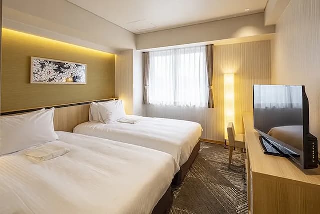 珍珠花園酒店 | JR高松站乘計程車約 8 分鐘-新館 無障礙雙床房【不挑房】-2