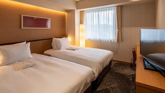 珍珠花園酒店 | JR高松站乘計程車約 8 分鐘-新館 無障礙雙床房【不挑房】-1