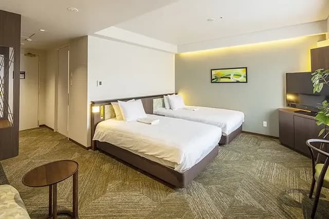 珍珠花園酒店 | JR高松站乘計程車約 8 分鐘-新館 豪華雙床房【不挑房】-2