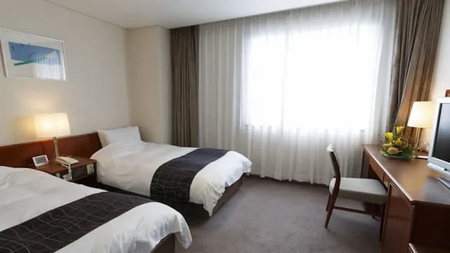 珍珠花園酒店 | JR高松站乘計程車約 8 分鐘-本館 雙床房【不挑房】-1