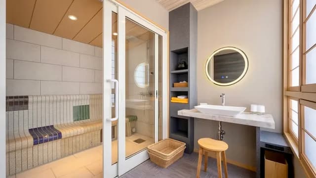 [Barrier-free Suite Twin] With steam sauna/Non-smoking