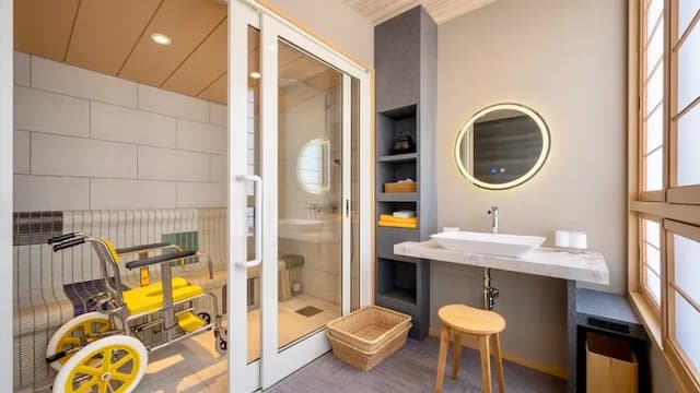 [Barrier-free Suite Twin] With steam sauna/Non-smoking