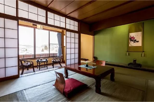 高見屋山川旅館｜米澤車站接駁/溫泉浴場/品嘗米澤牛-山水莊：和室｜10張榻榻米【不挑房】-2