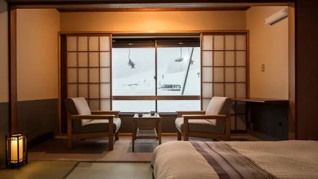 [Club room] View the slopes in winter