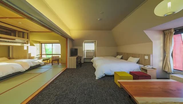 [Mountain view Japanese and Western room] ■ 50 square meters ■ Upper floor / No smoking