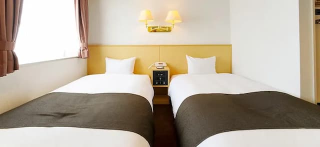 山形國際飯店｜JR山形站步行8分/山形城跡開車9分/諏訪神社步行11分-雙床房B【不挑房】-2