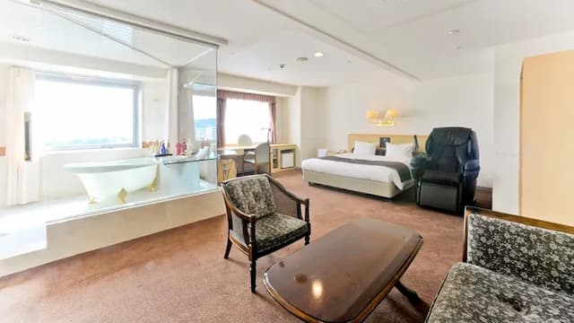 山形國際飯店｜JR山形站步行8分/山形城跡開車9分/諏訪神社步行11分-豪華雙人房【不挑房】-7