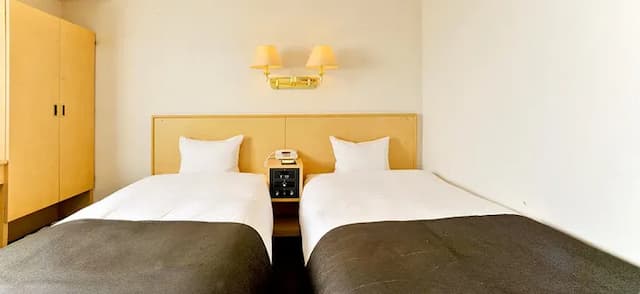 山形國際飯店｜JR山形站步行8分/山形城跡開車9分/諏訪神社步行11分-雙床房A【不挑房】-2