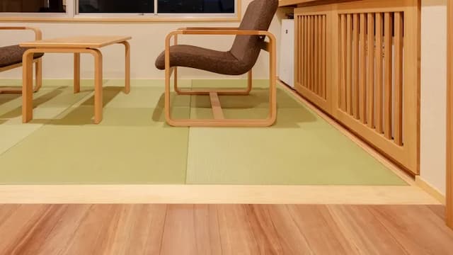 [Tensei Superior Twin] A guest room where you can feel the Japanese atmosphere with a tatami space that separates the bed from the space.