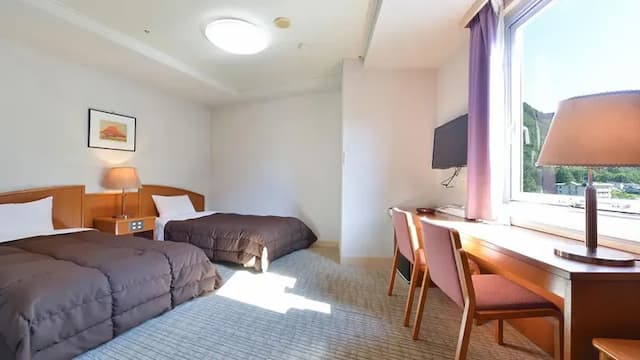 Oedo Onsen Monogatari Hotel Kinugawa Gyoen-New Wing Budget Mountain Side Twin Room Non-Smoking-7