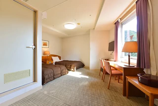 Oedo Onsen Monogatari Hotel Kinugawa Gyoen-New Wing Budget Mountain Side Twin Room Non-Smoking-1