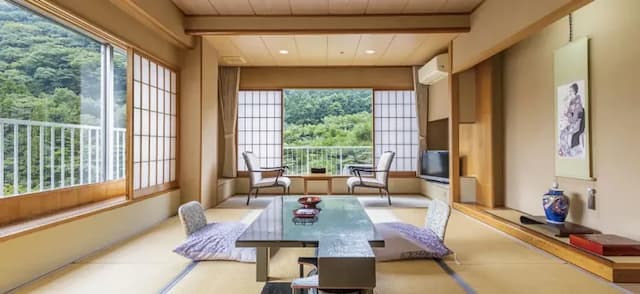 Kinugawa Onsen Hana no Yado Matsuya-[Japanese-style room 10 tatami mats] Relaxing guest room overlooking the Kinugawa river [Japanese room] [Non-smoking] [Mountain view] [River view]-3