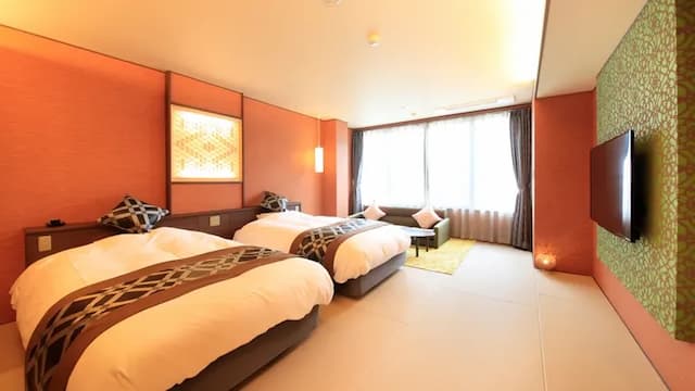 <Sun ~ NICHI ~> Japanese and Western room twin semi-double + shower room