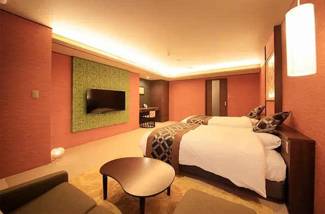 鬼怒川溫泉丸京旅館｜鬼怒川溫泉站徒步3分/大浴場/日光東照宮開車40分-〈日〉和室雙床房｜淋浴間【不挑房間】-7